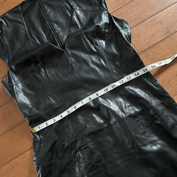 French Connection Shiny Black Mini Dress - Picture 4 of 4